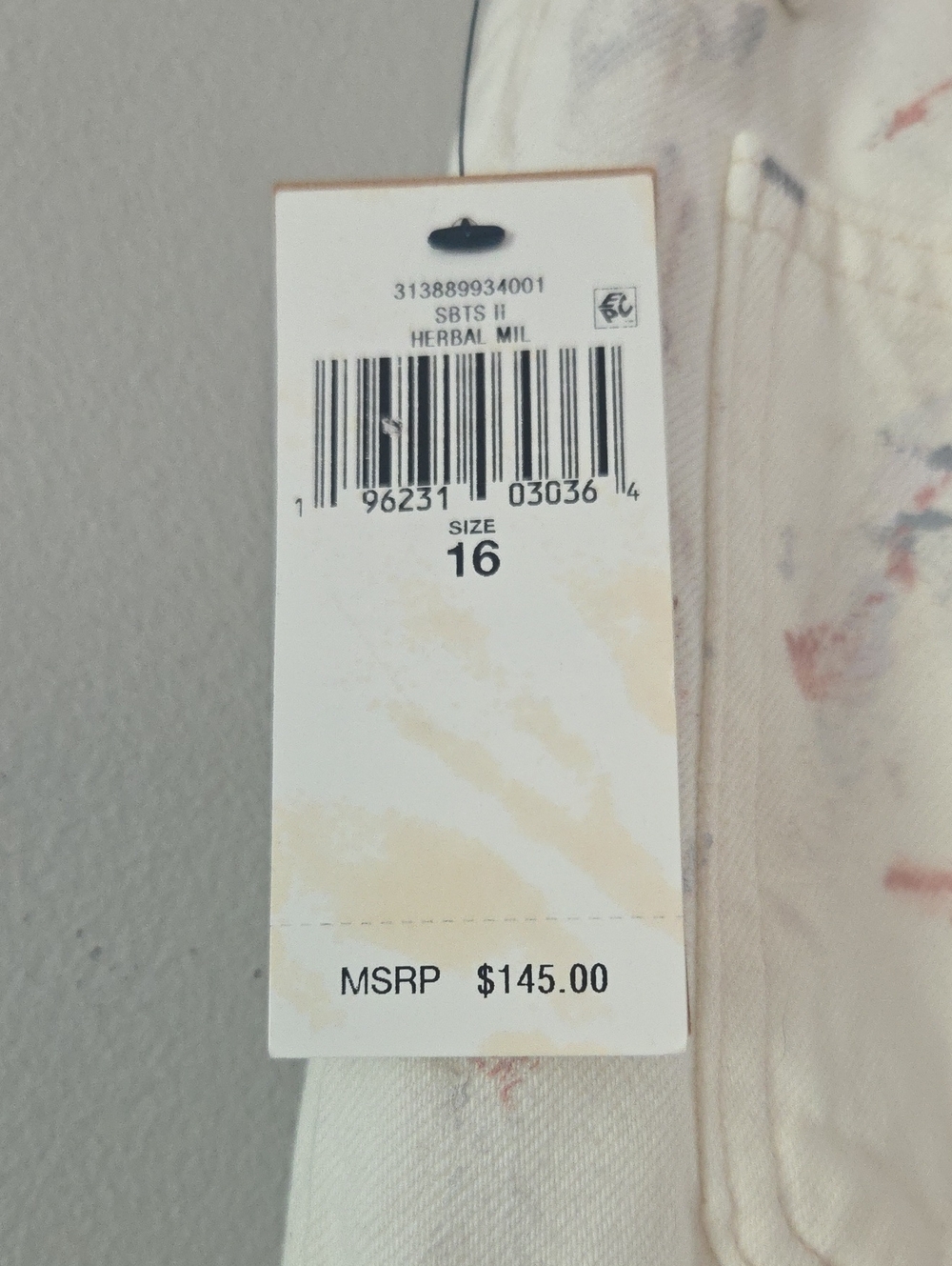 NWT Polo RL White Paint Splatter Slim Boyfriend Jeans (16) - Picture 8 of 8
